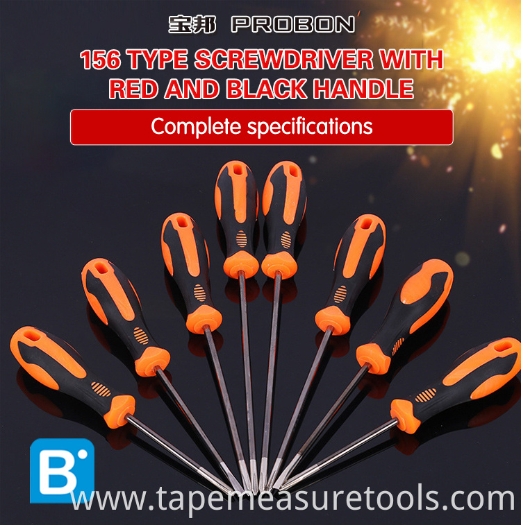 Orange handle Slotted screwdriver Phillips screwdriver with magnetic head good quality screwdrivers